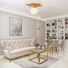 Parrot Uncle 18" Modern Gold Semi-Flush Mount Ceiling Light 1-Light - 3 of 4