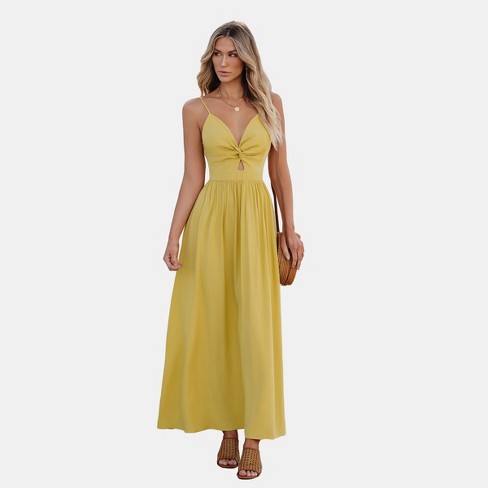 Tiered Skirt Dress Angie Women's Printed Twist Front Keyhole Ireland Maxi  Dress