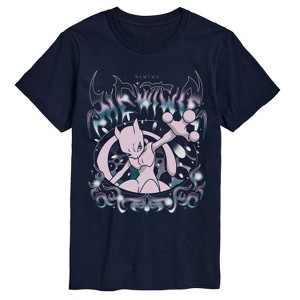 Men's - Pokémon - Mewtwo Grunge Short Sleeve Graphic T-Shirt - 1 of 4
