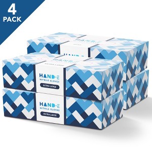 Hand-E Disposable Blue Nitrile Medical Exam Gloves - Subtle Box, Perfect for Cleaning & Medical Use - 1 of 4