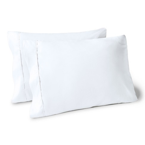Microfiber Standard Open End 20 x 30 White Pillowcase Set by Bare Home