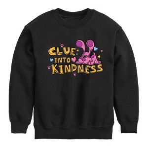 Boys' - Blue's Clues & You! - Clue into Kindness Graphic Long Sleeve Fleece Sweatshirt - 1 of 4