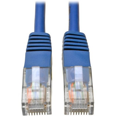 Tripp Lite 3ft Cat5e / Cat5 350MHz Molded Patch Cable RJ45 M/M Blue 3' - 3ft - 1 x RJ-45 Male - 1 x RJ-45 Male - Blue