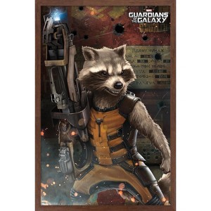 Trends International Marvel Cinematic Universe - Guardians of the Galaxy - Rocket Racoon Framed Wall Poster Prints - 1 of 4