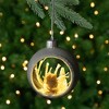 Northlight Owl Cutout Christmas Ornament - 3.75" - Silver and White - 2 of 4