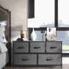 CENGHU Dresser for Bedroom, Fabric Dresser Storage Tower with 5 Drawers, Chest of Drawers with Fabric Bins for Closet, Living Room, Hallway - 2 of 4