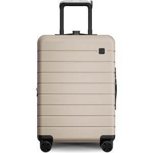 LUGGEX Carry On Luggage HUP3, Accelerate Access with DiHook, Handy Pouch, Expandable Carry On 20 inch Suitcases, Sand Dune - 1 of 4