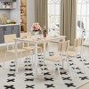 5-Piece Dining Set with 4 Chairs, Metal Frame and MDF Board - 2 of 4