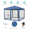 Pop Up Canopy Tent 10 ft. x 10 ft. Mosquito Netting & Wheeled Bag, One Push Setup, 3 Height Sun Shelter - 4 of 4