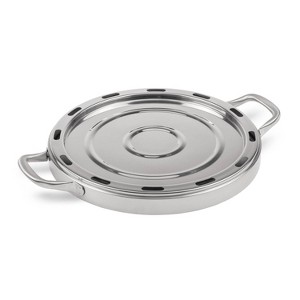 Petromax Camping Oven Baking Tray for Crispy Pizza Outdoors, at Your Campsite or Backyard, Stainless Steel, 12.2 in dia - 1 of 4