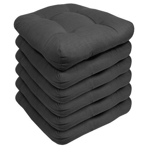 Sweet Home Collection  Patio Chair Pads Thick Fiber Fill Tufted