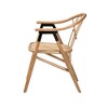 bali & pari Cyntia Modern Bohemian Natural Brown Rattan Dining Chair - 4 of 4