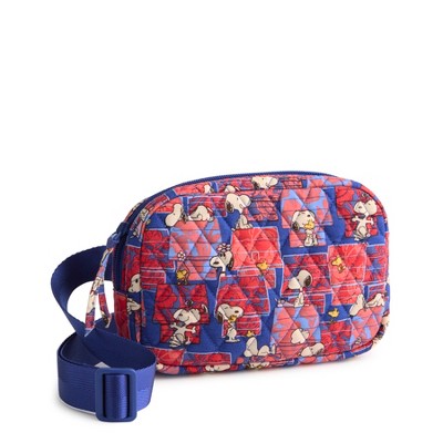 Vera Bradley Women's Outlet Peanuts Cotton Large Cube Belt Bag
