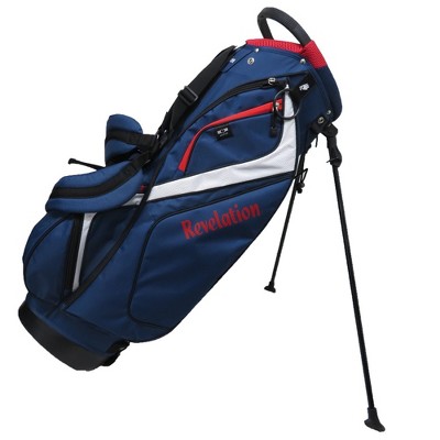 Revelation Golf 'Major' Stand / Carry Bag 14-Way Top - Red / White / Blue