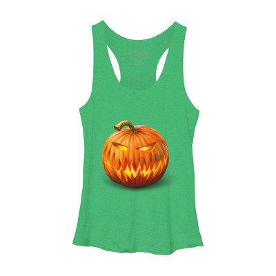 Women's Design By Humans Jack O'Lantern By Ldarro Racerback Tank Top