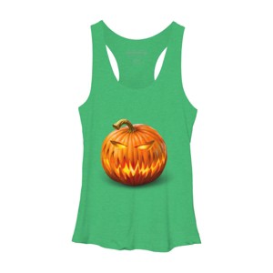 Women's Design By Humans Jack O'Lantern By Ldarro Racerback Tank Top - 1 of 3