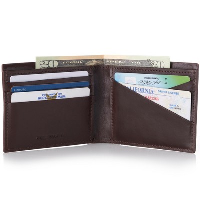 Double Diamond Mens Rfid Bifold Wallet With Divided Bill Section ...