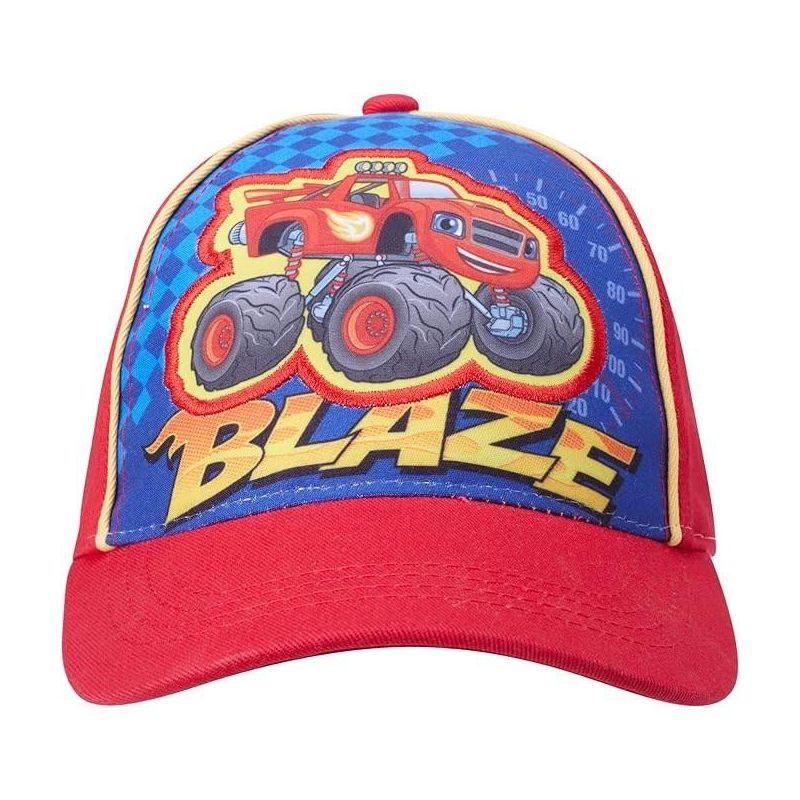 Nickelodeon Boys' Blaze and The Monster Machines Hat -Adjustable Red & Blue Baseball Cap (Toddler), 2 of 6