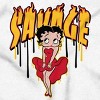 Betty Boop Savage Paint Drip Cartoon Womens Graphic T Shirt Tees Brisco Brands - 2 of 4