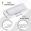 Unique Bargains Aluminum Alloy Cabinet Wardrobe Shoe Closet Rectangle Ventilation Grilles 2 Pcs - 2 of 4