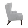Chenille Upholstery Wingback Accent Chair with High-Density Foam and Attached Cushions - 4 of 4