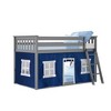 Max & Lily Twin over Twin Low Bunk with Curtains - 2 of 4