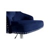 Meridian Furniture,Claude Navy Velvet Adjustable Stool - 4 of 4