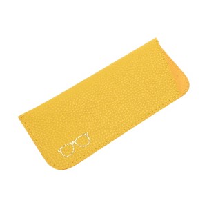 Unique Bargains Lychee Pattern Eyeglasses Case 7"x2.95"x0.59" Orange 1 Pc - 1 of 4