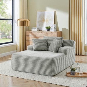 Oversized Velvet Bean Bag Chair, Soft & Cozy Floor Sofa for Adults & Kids, Plush Lounge Seat for Bedroom or Living Room-The Pop Home - 1 of 4