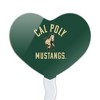 Cal Poly Mustangs Logo Heart Love Cupcake Picks Toppers Decoration Set of 6 - 2 of 4