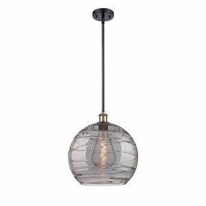 Athens Deco Swirl - 1 Light Pendant In Industrial Style-14.88 Inches Tall and 13.75 Inches Wide - 1 of 1