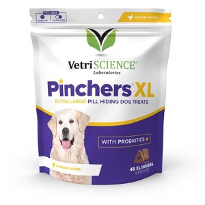 VetriScience Pinchers XL Pill Hiding Chicken Flavor Dog Treats with Probiotics, 45 ct - 1 of 3