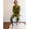 Leveret Mens Two Piece Boho Solid Color Thermal Pajamas - 2 of 2