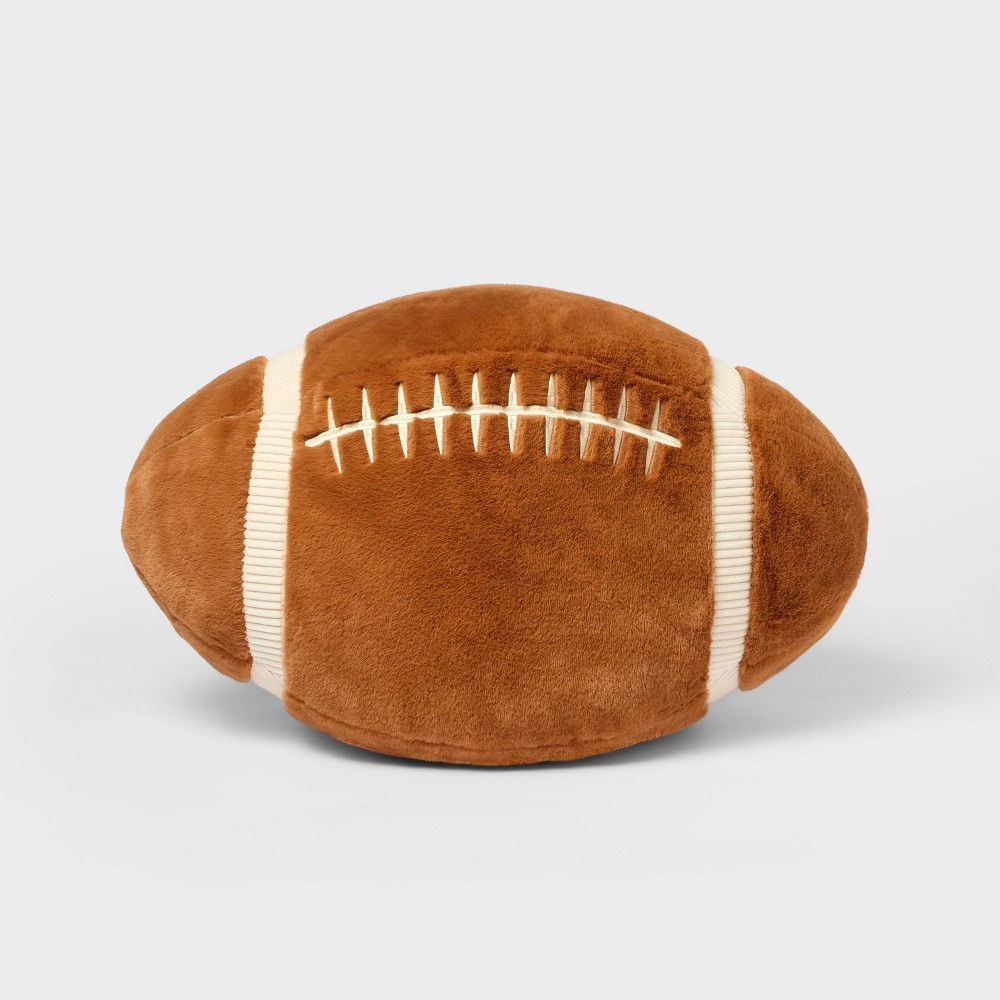 15" Football Plush - Gigglescape™: Polyester Stuffed Character Toy, 3.49 lb