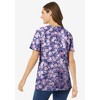 Woman Within Plus Size Perfect Printed Short-Sleeve Scoopneck Tee - 3 of 4