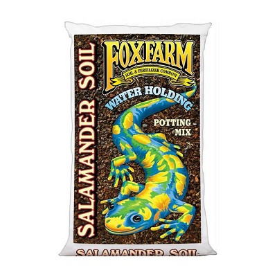 FoxFarm FX14116 Salamander Soil Water Holding Nutrient Potting Mix for Indoor Outdoor Garden, Seeds, Seedlings, and Plants, 1.5 Cubic Feet Bag