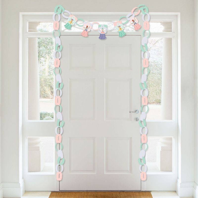 Big Dot of Happiness Let's Be Fairies - 90 Chain Links & 30 Paper Tassels Decoration Kit - Fairy Garden Birthday Party Paper Chains Garland - 21 feet, 3 of 9