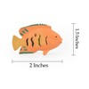 AngelFish, Flame, Pterophyllum, Ciclids, Plastic Fish Design, Realistic Figure, Toy Model, Figurine, Replica, Gift,  2 Inches  CWG273 B46 - 2 of 4