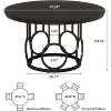 Tribesigns 47-Inch Round Dining Table for 4-6 People - 3 of 4