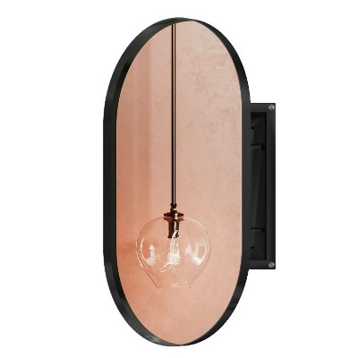 NicBex Bathroom Wall Mount Storage Cabinet Medicine Cabinet with Mirror Door & Shelves