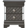 NicBex Nightstand with 2 Drawers Modern Bedside Table with Geometric Handles End Table for Bedroom, Living Room - 2 of 4