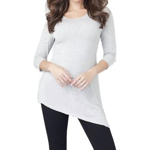 Women's Asymmetrical 3/4 Sleeve Tunic Top - ANGEL - 1 of 2