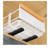 White Dish Rack + Rail + Tray Pull Out Cabinet Organizer,Slide Out Drawers,Roll Out Shelves Adhesive,Multi-Function Kitchen Rack Under Sink For Kitch - 3 of 4