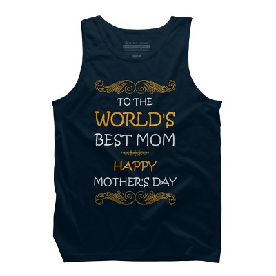 Men's Design By Humans Happy Mother's Day World's Best Mom By tmsarts Tank Top