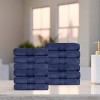Luxury Cotton Heavyweight Solid Plush Towel Set by Blue Nile Mills - 2 of 4
