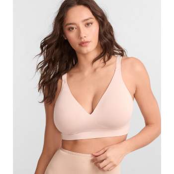 Leading Lady The Marlene - Silky Front-closure Comfort Bra In Beige, Size:  50dd/f/g : Target