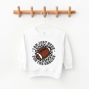The Juniper Shop I Am Just Here For The Snacks Toddler Graphic Sweatshirt - 1 of 3