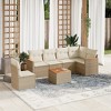 vidaXL Garden Sofa Set Beige - 2 of 4