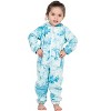 Joggies - TieDye Blue Toddler Footless Hoodie One Piece - 3 of 4