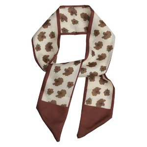 Unique Bargains Women's Flower Print Scarf Headband 1 Pc - 1 of 4
